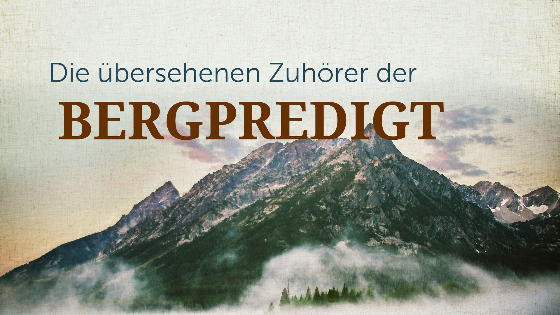 Zuhörer Bergpredigt