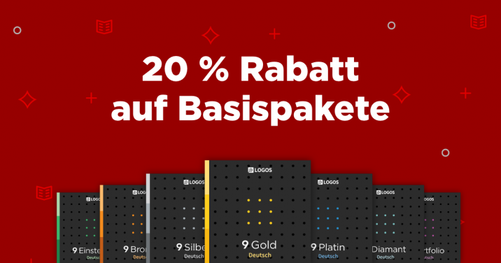 20 Prozent Rabatt auf Basispakete Aktion Logos Biblesoftware