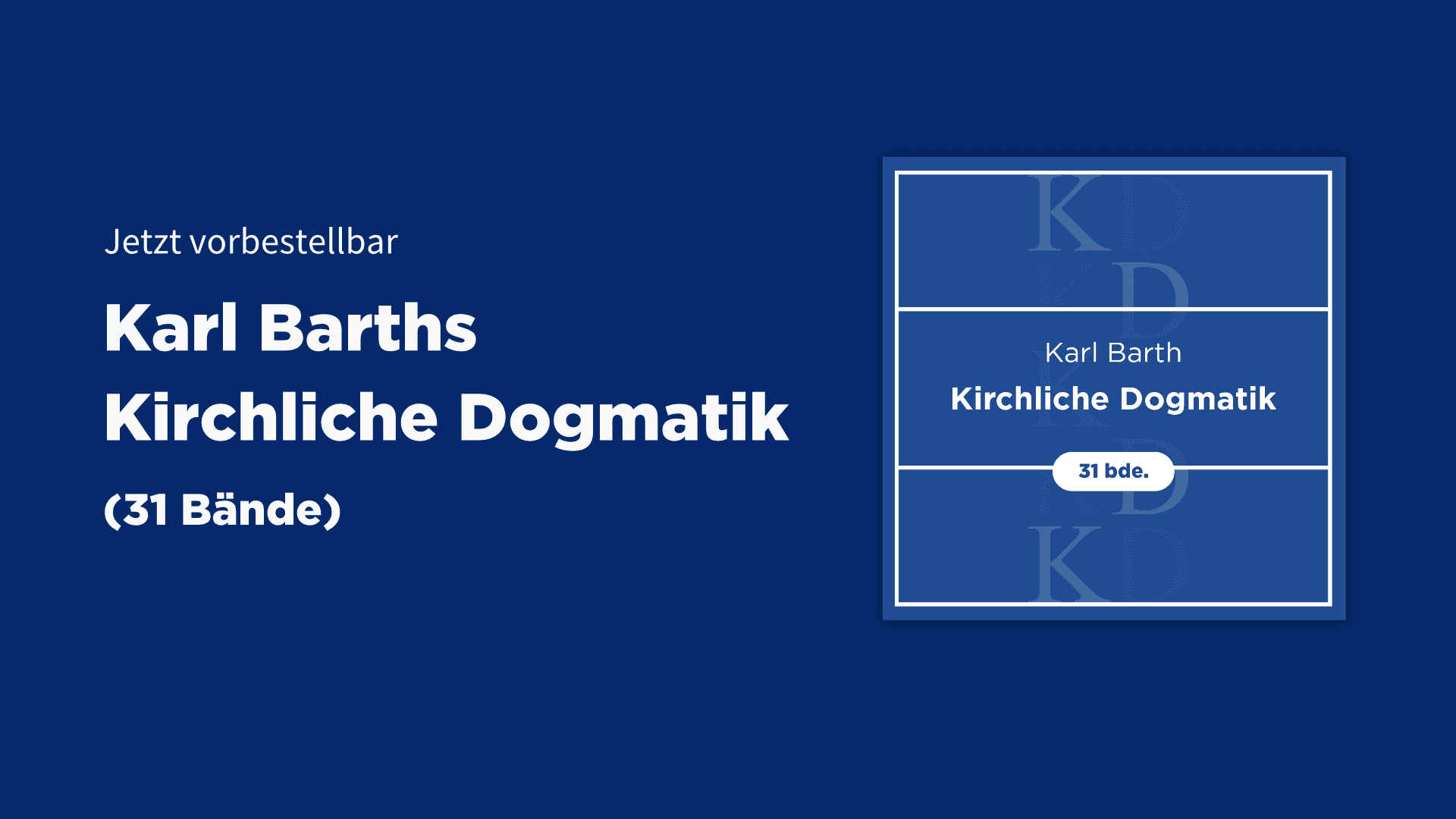 Karl Barths Kirchliche Dogmatik Cover