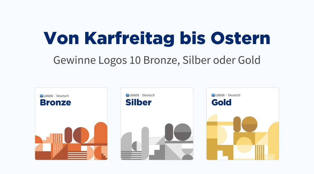 Von Karfreitag bis Ostern. Logos-Gewinnspiel.