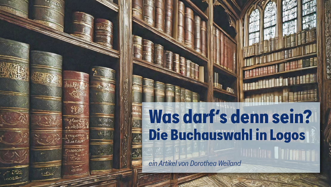Buchauswahl in Logos