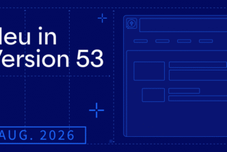 Der Titel „Neue Funktionen in Logos (September 2026)“ vor dunkelblauem Hintergrund.